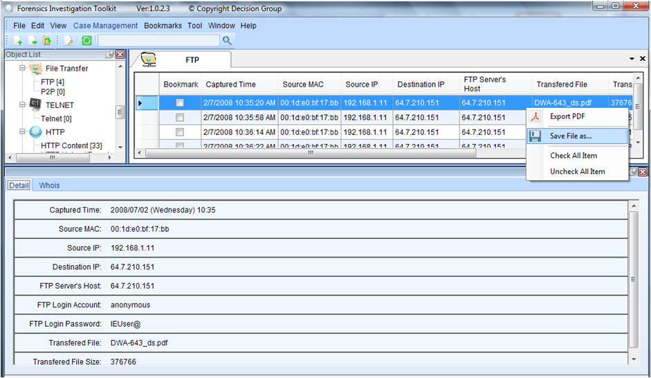 read nimbuzz chat log forensics